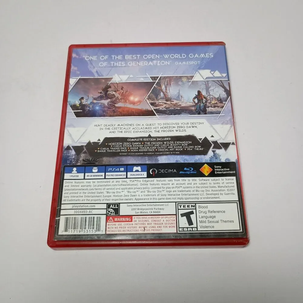 Near Mint Horizon Zero Dawn: Complete Edition PS4 Video Game CIB PlayStation 4